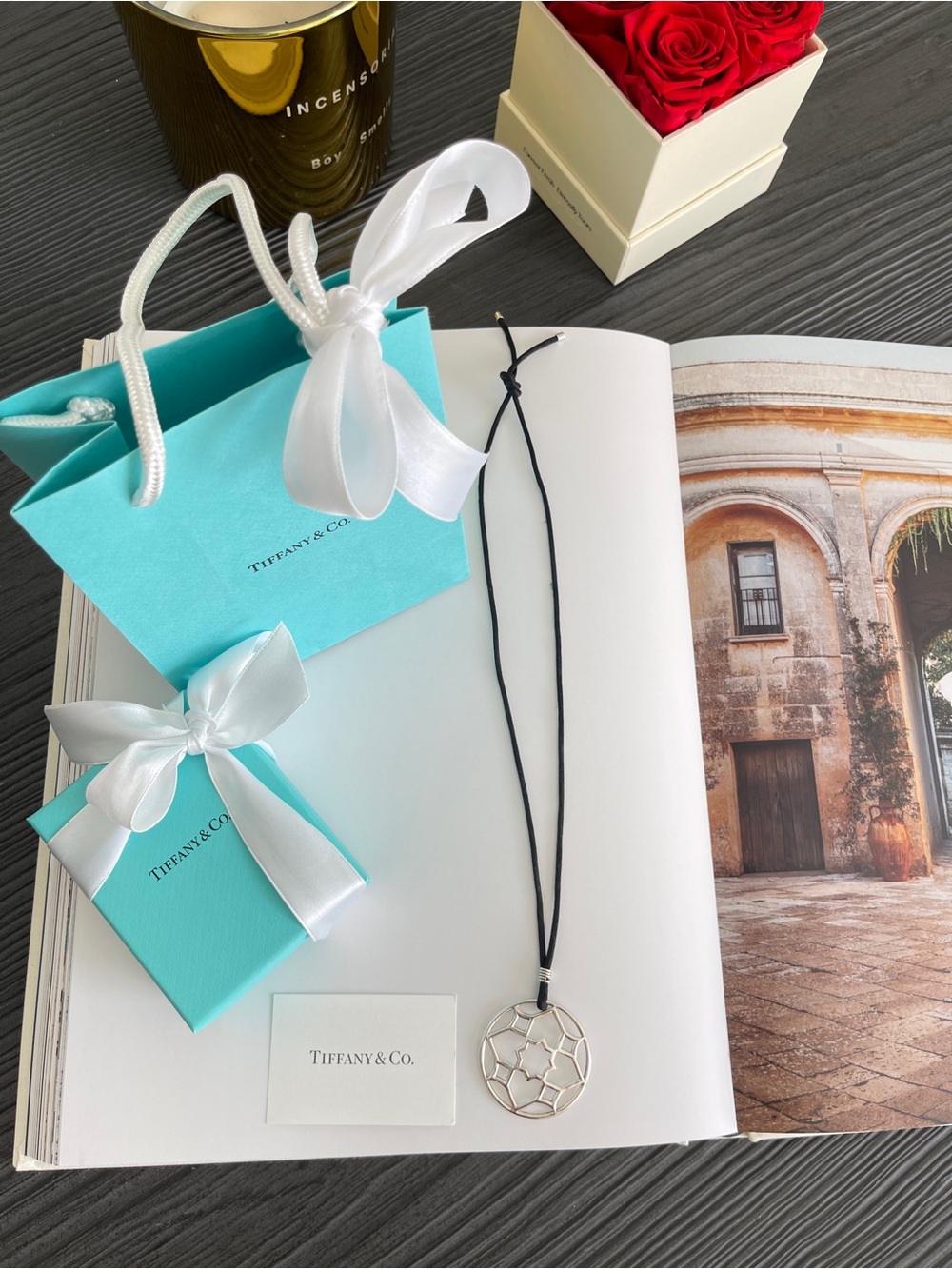 Tiffany & Co. Marrakesh Zellige Open Dome Pendant Necklace Silver 25.5” $595